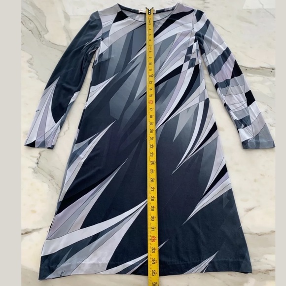EMILIO PUCCI BLACK MULTI DRESS MODEL 46RL22 SIZE IT 42 / US 8 - Picture 15 of 16